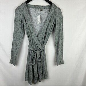 H&M divided wrap dress long blouse size 0 New